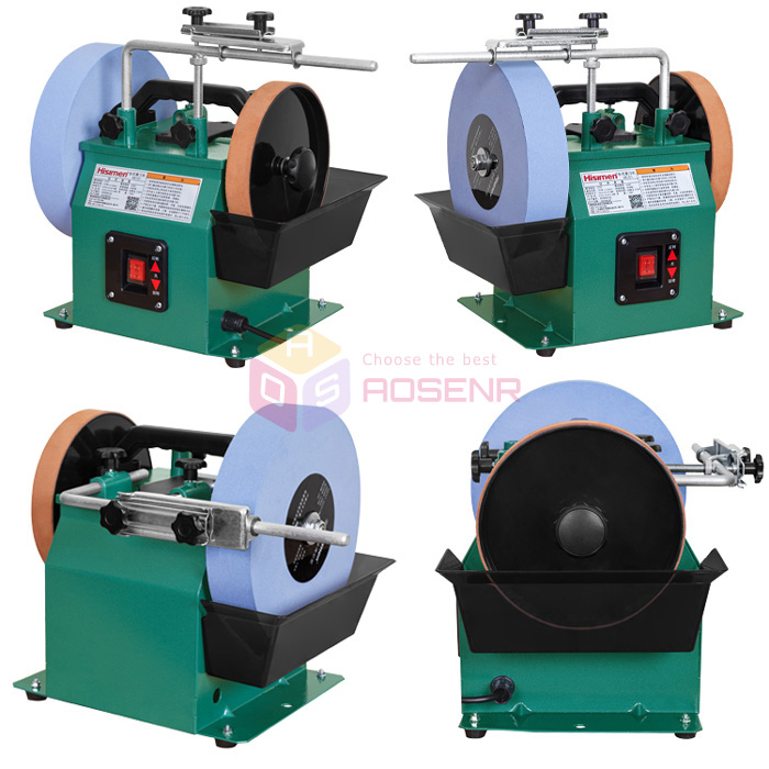 110V Water-Cooled Grinder Electric Knife Sharpener Low Speed Grinding Machine