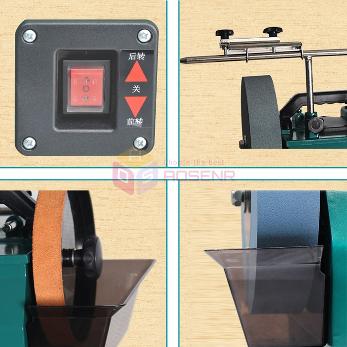 110V Water-Cooled Grinder Electric Knife Sharpener Low Speed Grinding Machine