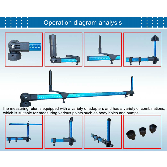 2D Measuring System Tram Gauge - Auto Body Repair Tool For Frame ...